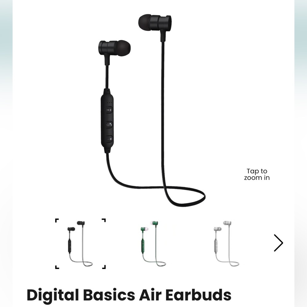 Digital Basics Air Earbuds Bluetooth Headphones Black